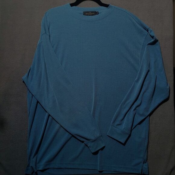Bugatchi‎ Long Sleeve Crew Neck Shirt, Like New Men's XL - Picture 2 of 3